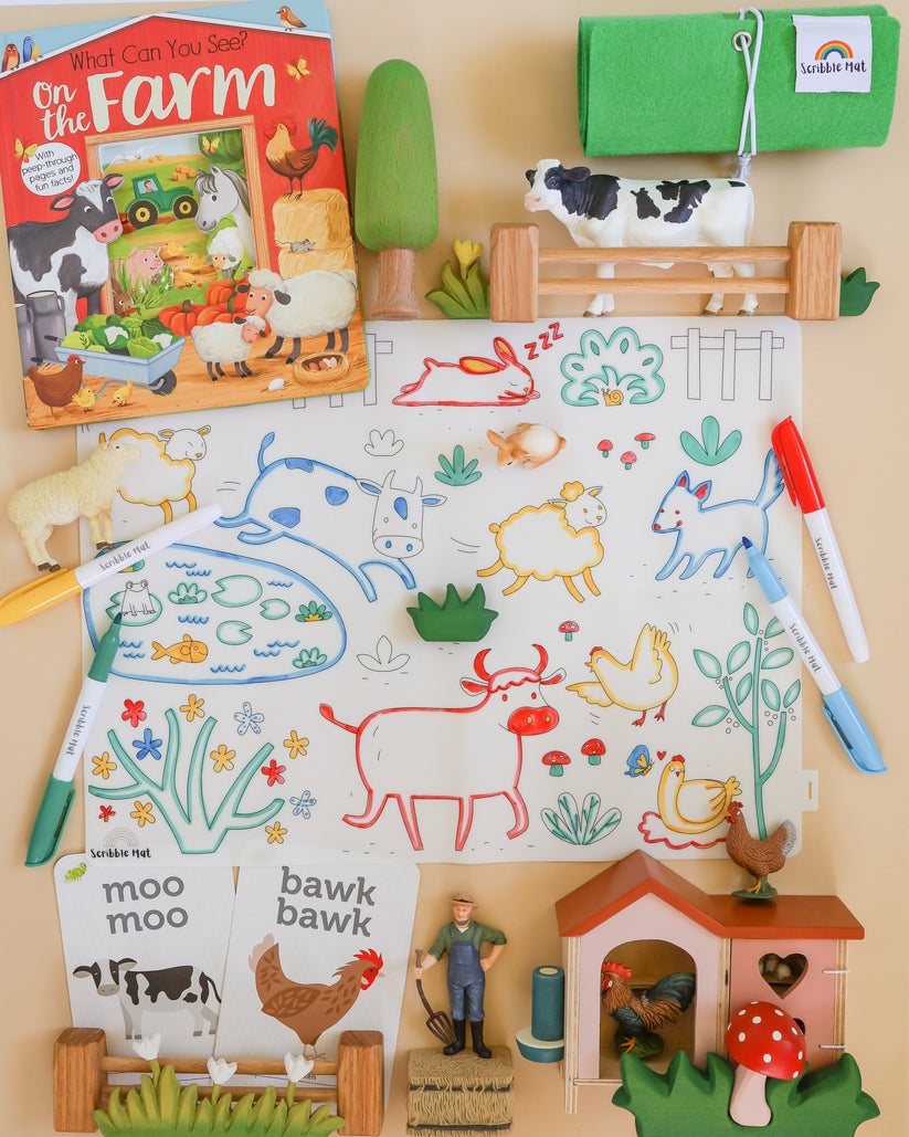 Scribble Mat "En la Granja"
