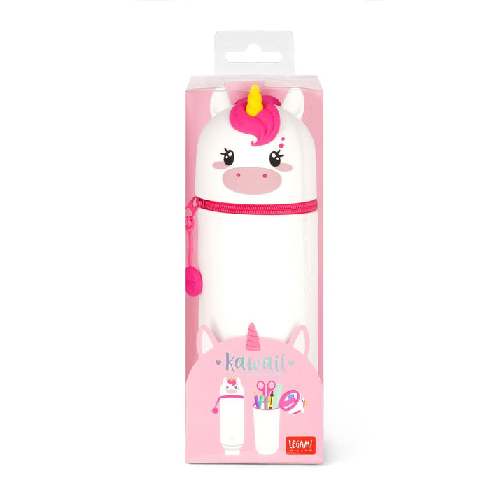 Kawaii - Estuche 2 en 1 de Silicona Unicorn «Believe in Magic»