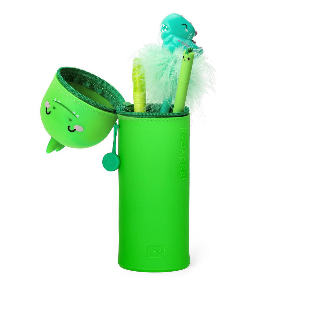 Estuche de Silicona 2 en 1 - Kawaii - Estuche 2 en 1 de Silicona Dino «Roooarr»