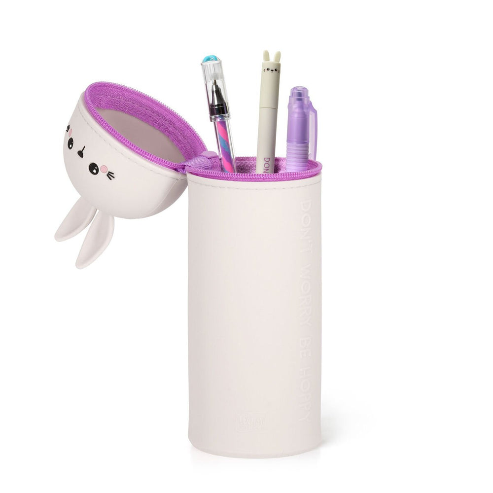Estuche de Silicona 2 en 1 - Kawaii - Estuche 2 en 1 de Silicona Bunny «Don't Worry Be Hoppy»