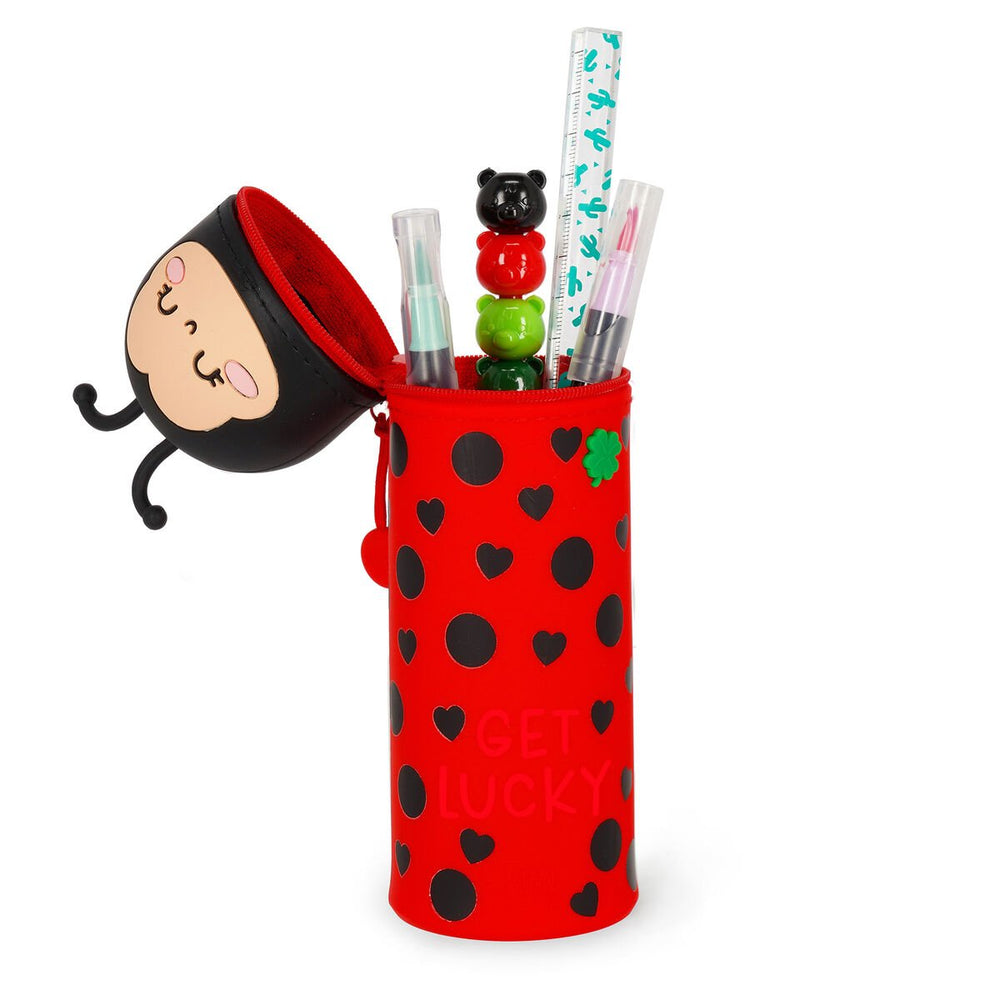Estuche 2 en 1 de Silicona Ladybug «Get Lucky»