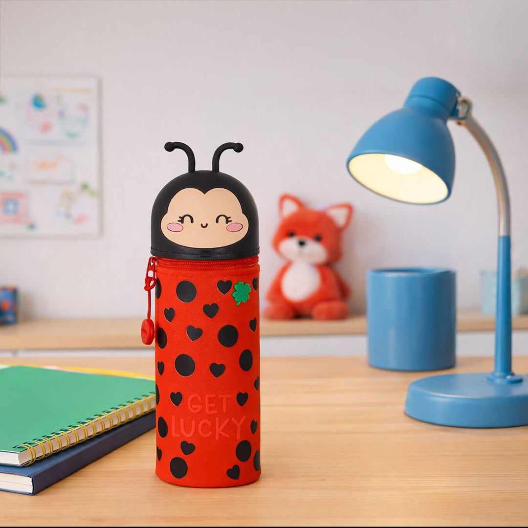 Estuche 2 en 1 de Silicona Ladybug «Get Lucky»