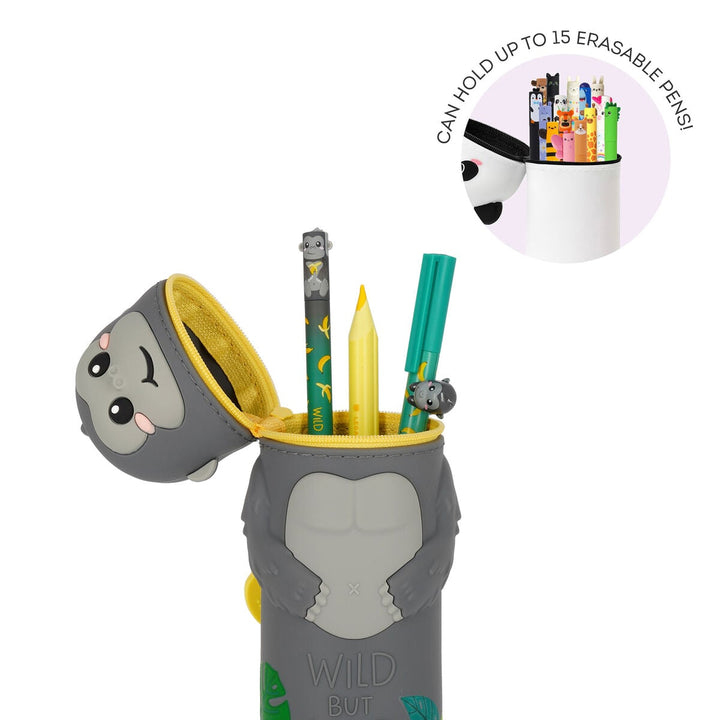 Estuche 2 en 1 de Silicona Gorilla «Wild but Kind» - Kawaii