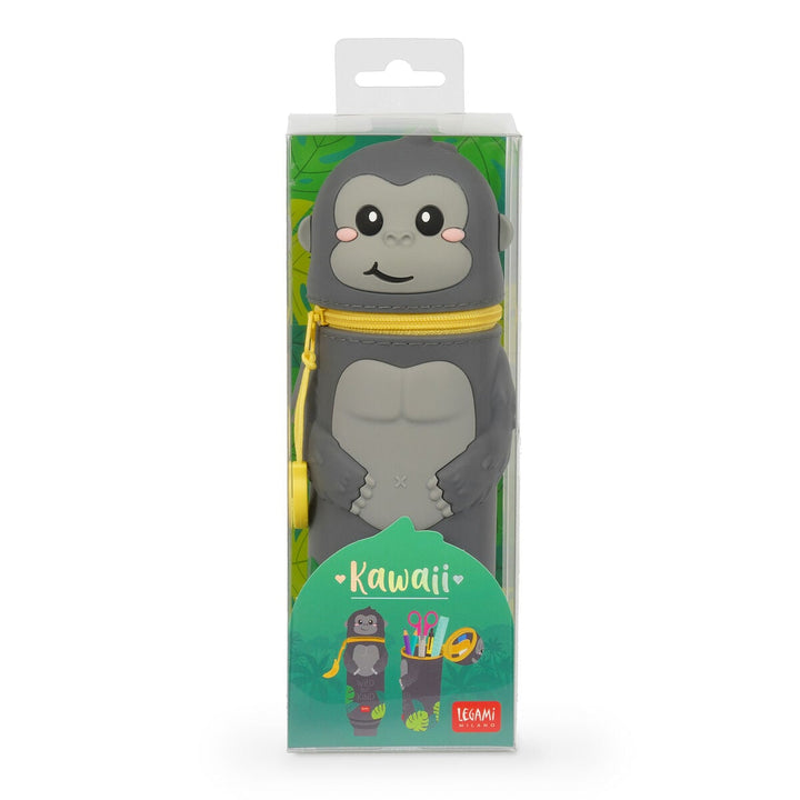 Estuche 2 en 1 de Silicona Gorilla «Wild but Kind» - Kawaii