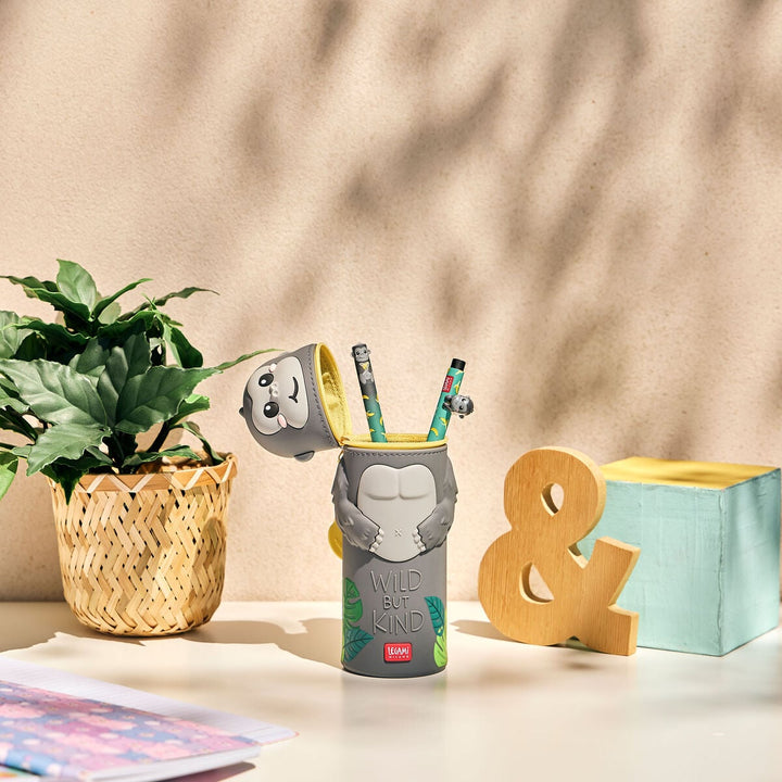 Estuche 2 en 1 de Silicona Gorilla «Wild but Kind» - Kawaii