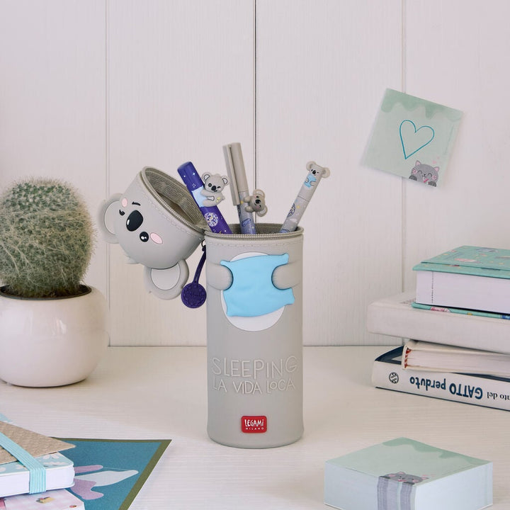 Estuche 2 en 1 de Silicona Koala «Sleeping la Vida Loca» - Kawaii