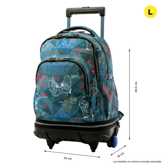 Mochila escolar con ruedas desmontable Tiza - Sticks
