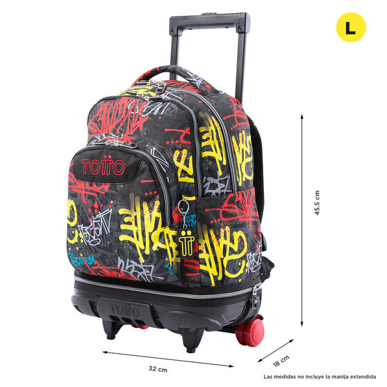Mochila escolar con ruedas desmontable Tiza - Grafil
