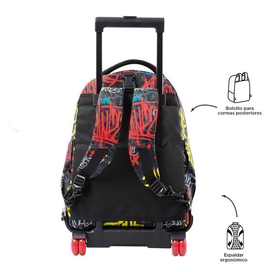Mochila escolar con ruedas desmontable Tiza - Grafil