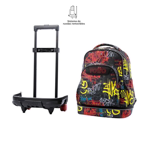 Mochila escolar con ruedas desmontable Tiza - Grafil