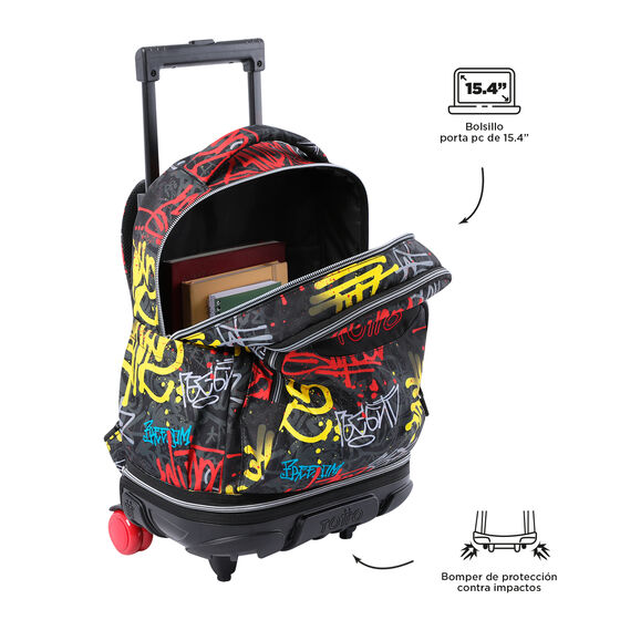 Mochila escolar con ruedas desmontable Tiza - Grafil