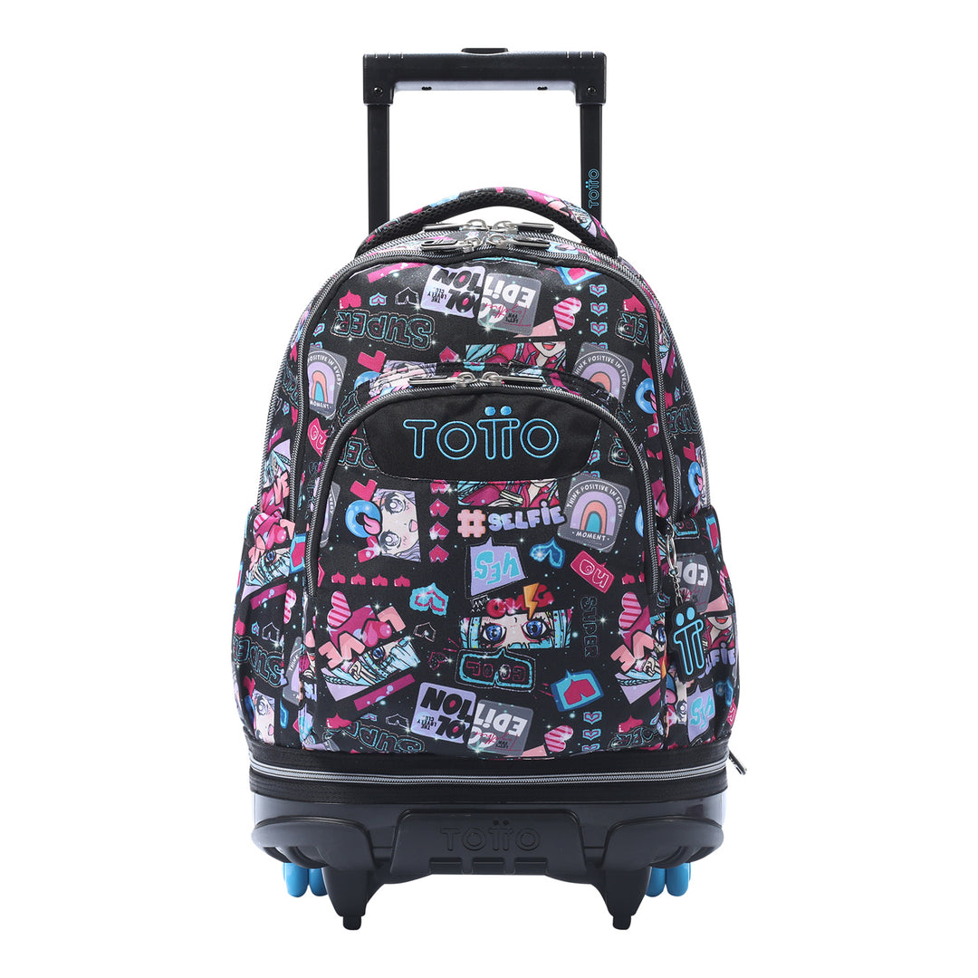 Mochila escolar con ruedas desmontable Tiza