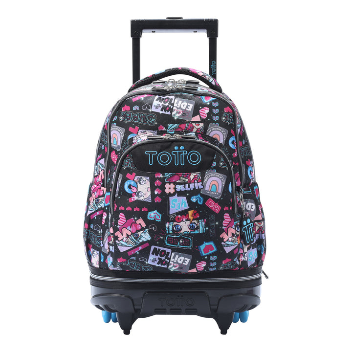 Mochila escolar con ruedas desmontable Tiza