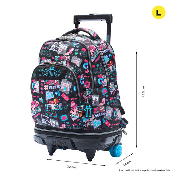 Mochila escolar con ruedas desmontable Tiza - Misato