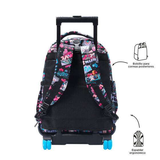 Mochila escolar con ruedas desmontable Tiza - Misato