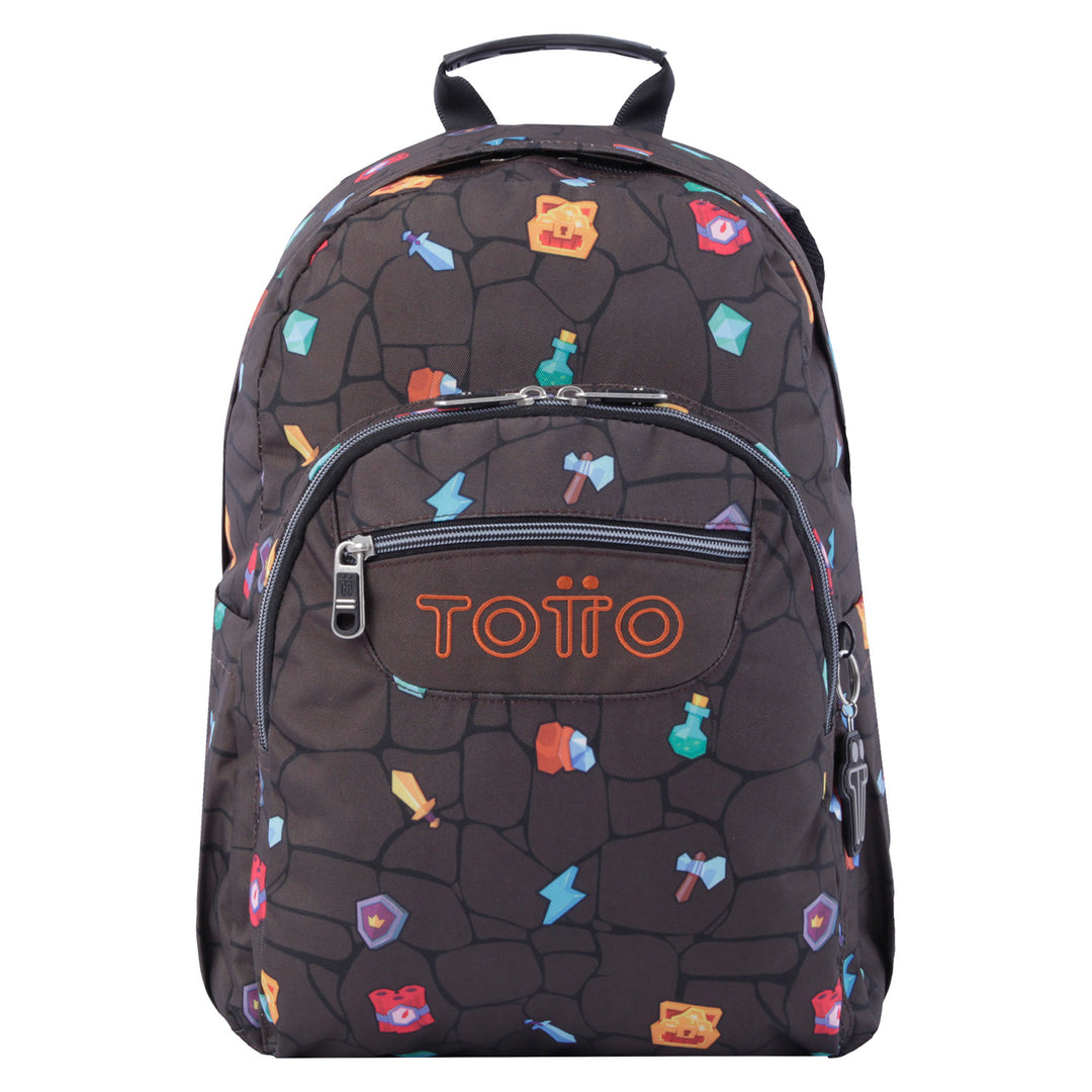 Mochila escolar adaptable a carro - Acuareles - Videojuegos