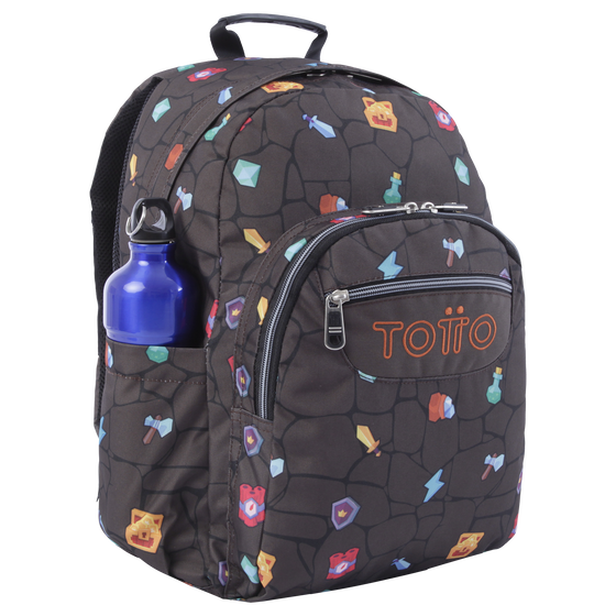 Mochila escolar adaptable a carro - Acuareles - Videojuegos