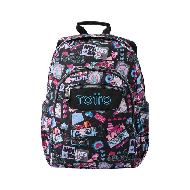 Mochila escolar adaptable a carro - Acuareles - Misato