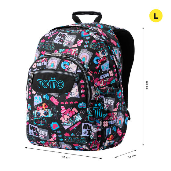 Mochila escolar adaptable a carro - Acuareles - Misato