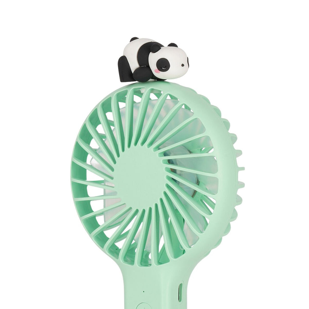 Ventilador Portátil Recargable Con Base - Mini Fan - Panda