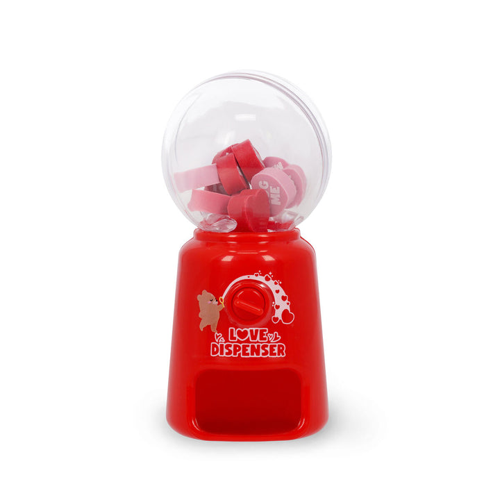 Mini dispensador de gomas de borrar - Heart