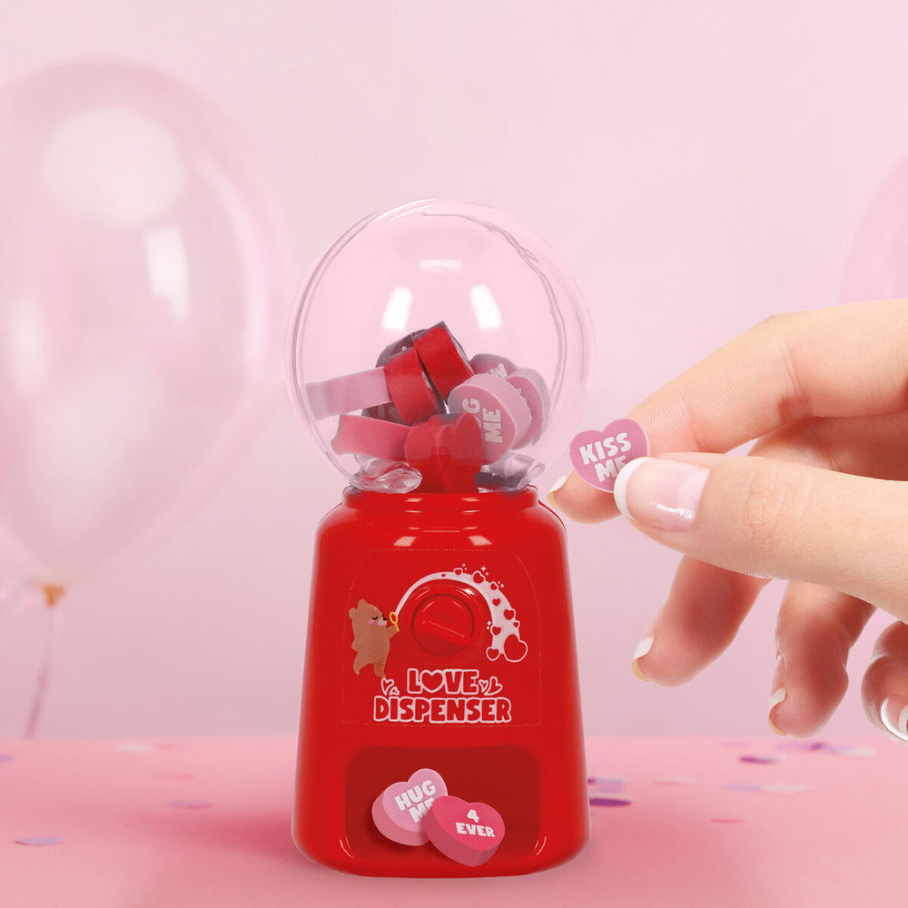 Mini dispensador de gomas de borrar - Heart
