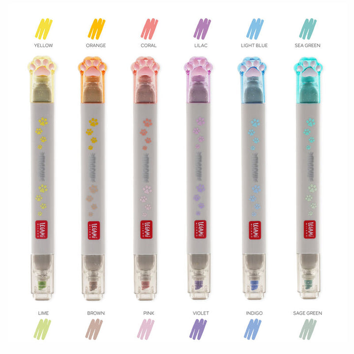 Set de 6 Subrayadores Pastel - Meow