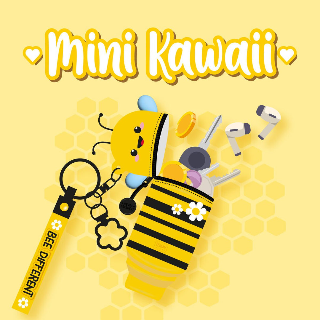 Monedero con Llavero - Mini Kawaii - Bee