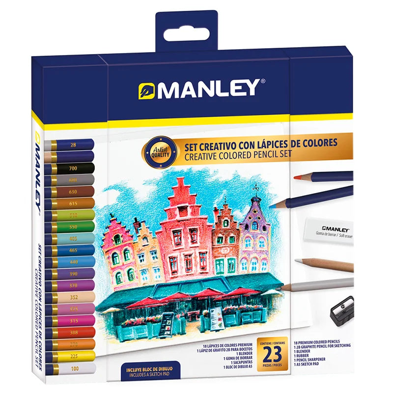 Set creativo lápices de colores 23