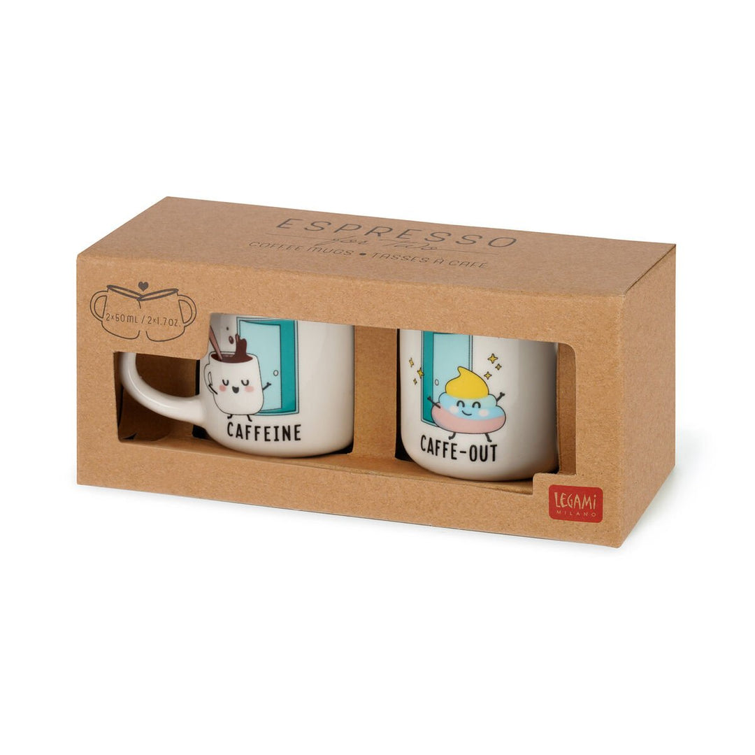 Set de 2 Tazas de Café - Poo - Espresso For Two