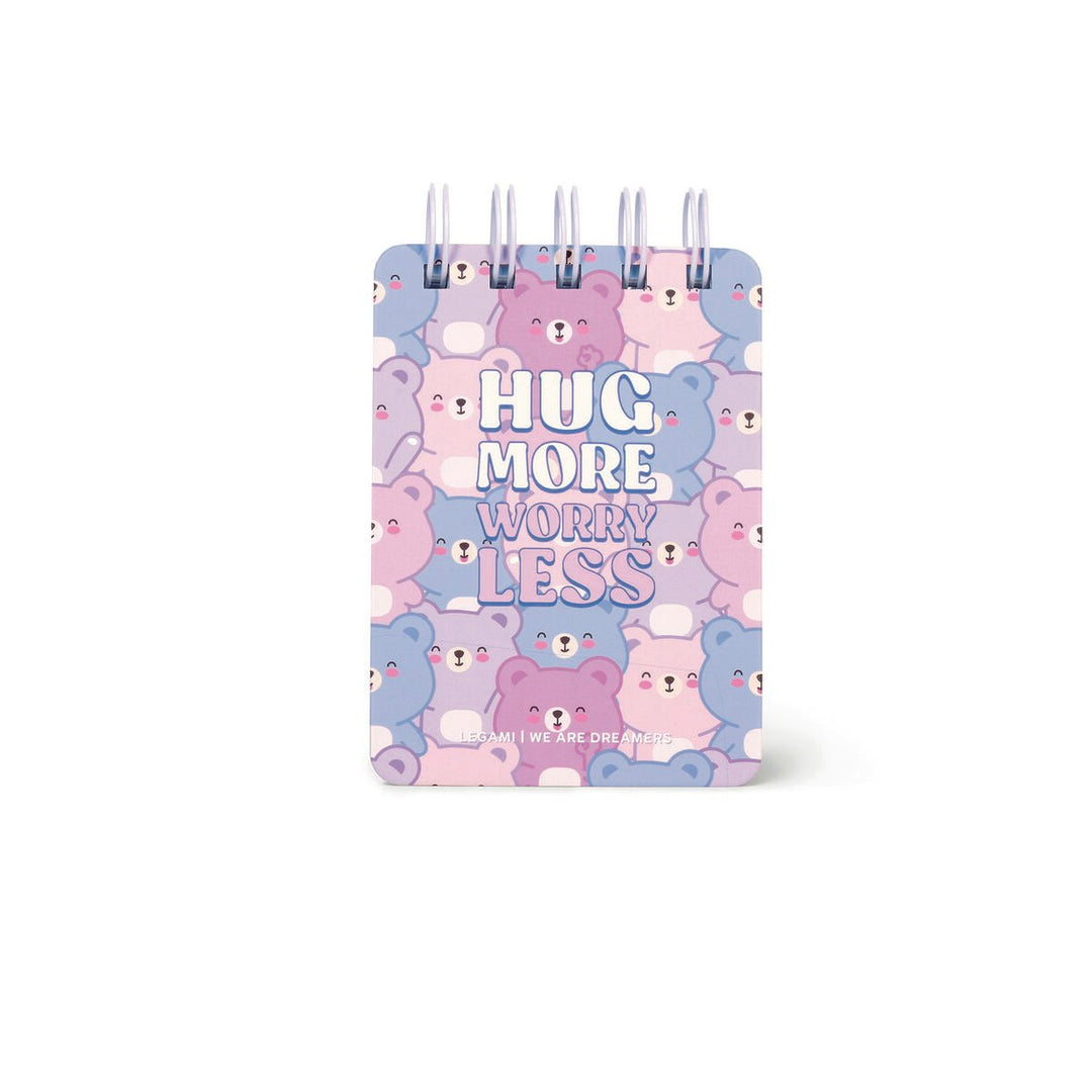 Cuaderno a Rayas con Portada Rígida Ilustrada - Teddy Bear - Bloc de Notas - Con Espiral