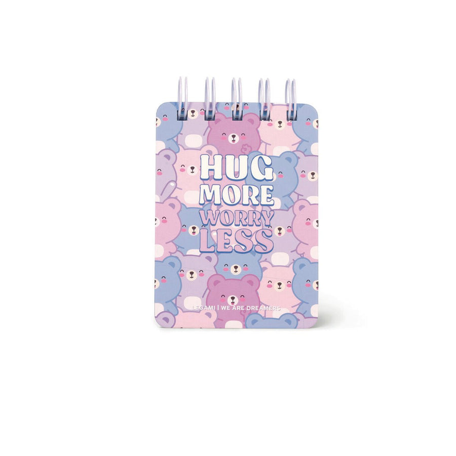 Cuaderno a Rayas con Portada Rígida Ilustrada - Teddy Bear - Bloc de Notas - Con Espiral