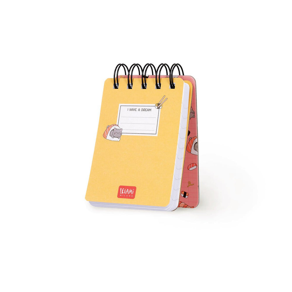 Cuaderno a Rayas con Portada Rígida Ilustrada - Sushi - Bloc de Notas - Con Espiral