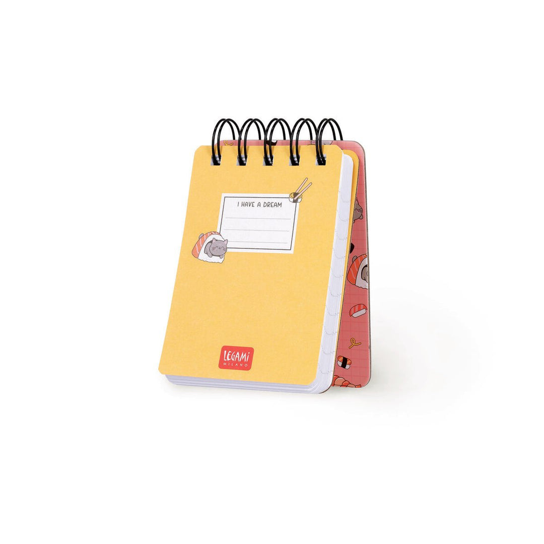 Cuaderno a Rayas con Portada Rígida Ilustrada - Sushi - Bloc de Notas - Con Espiral