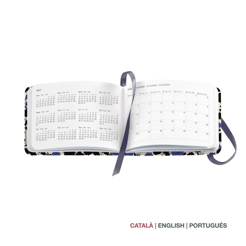 Agenda pocket S/V cat black&blue 26