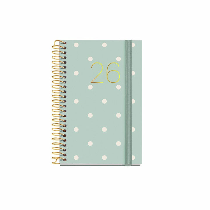 Agenda esp.caddy D/P-cat polka dots 26