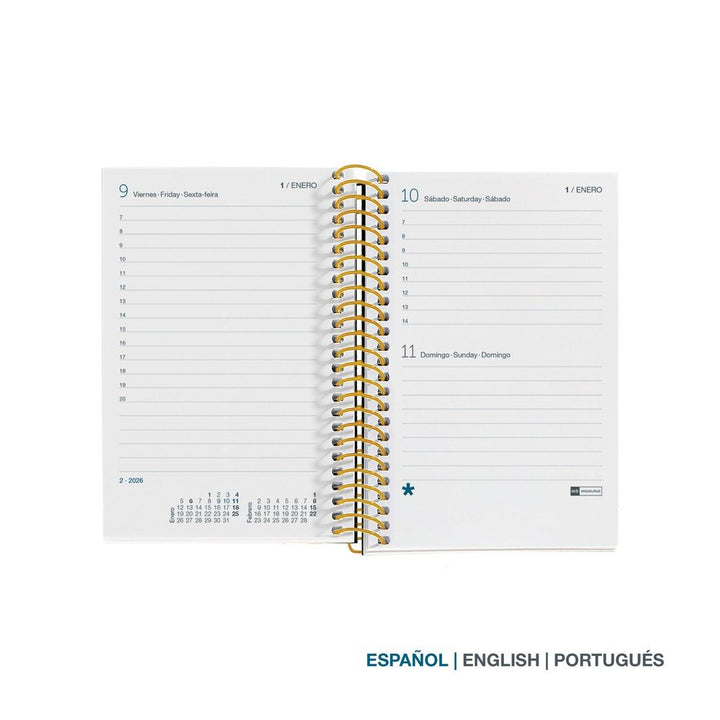 Agenda esp.caddy S/V-cat polka dots 26