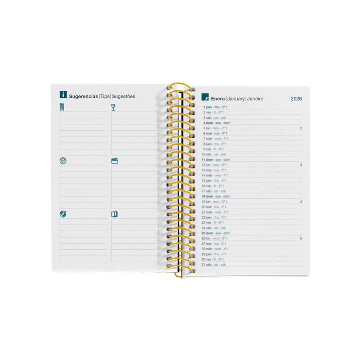 Agenda esp.caddy S/V-cat polka dots 26