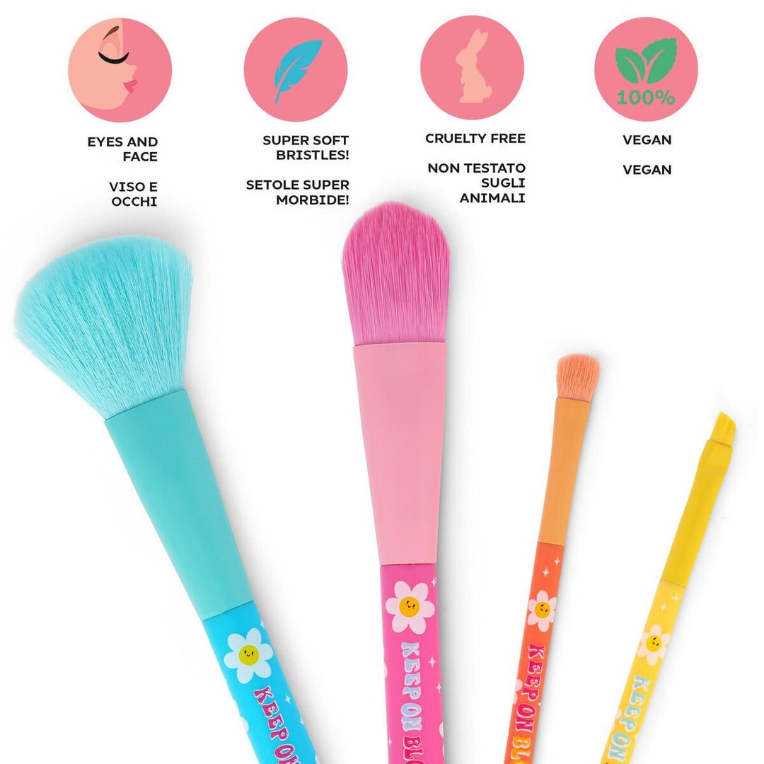 Set de 4 Pinceles de Maquillaje Daisy - Oh My Glow!
