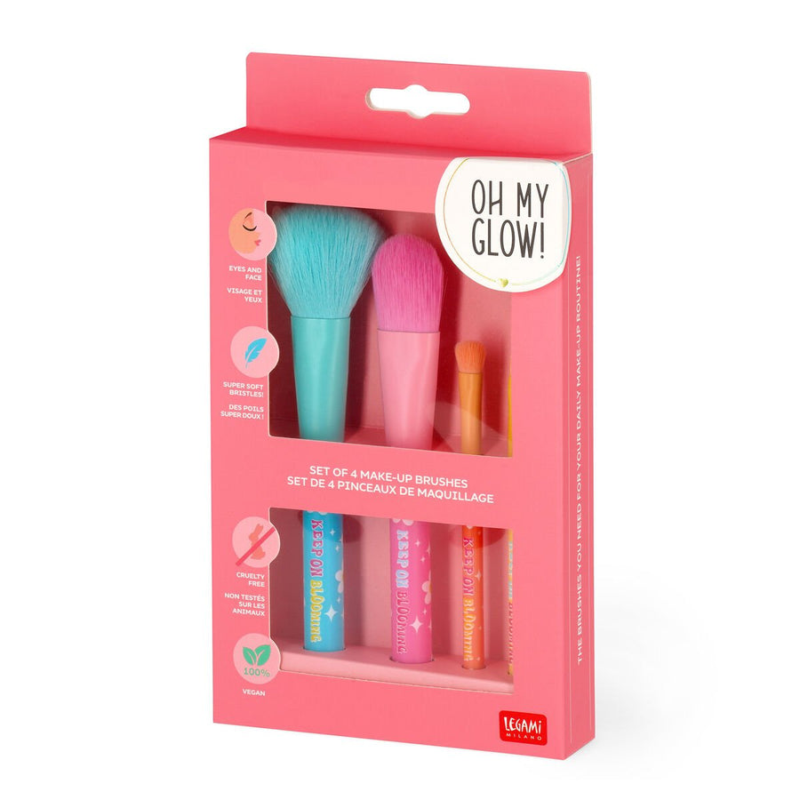 Set de 4 Pinceles de Maquillaje Daisy - Oh My Glow!