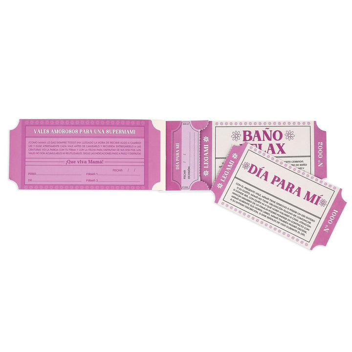 Bloque de 24 cupones para Mamá - español - Gift Vouchers