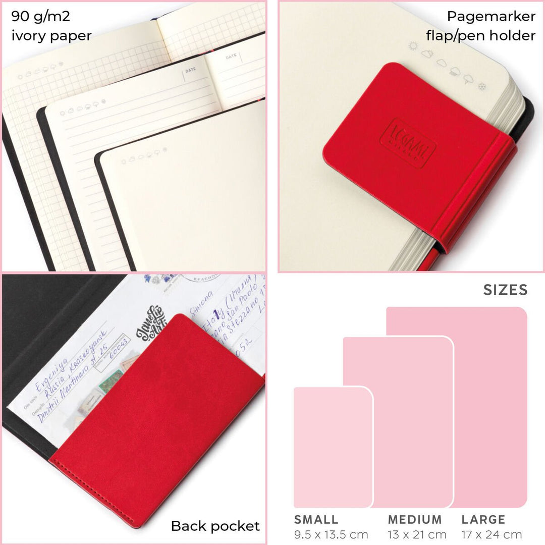 Cuaderno a Rayas - Medium - My Notebook -  Bougainvillea