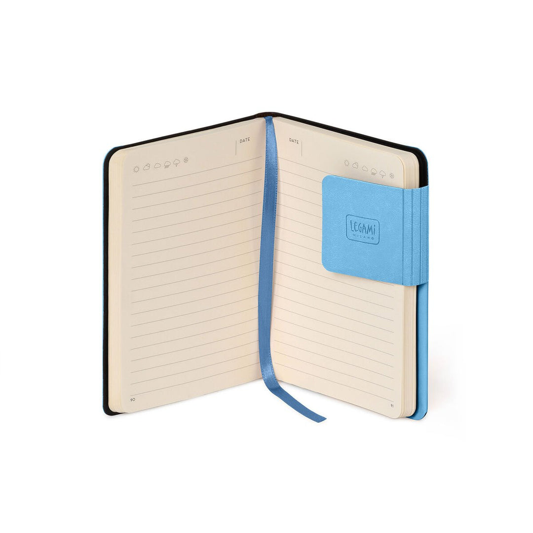 Cuaderno a Rayas con Tapa Blanda Monocolor - Retro Blue - My Notebook