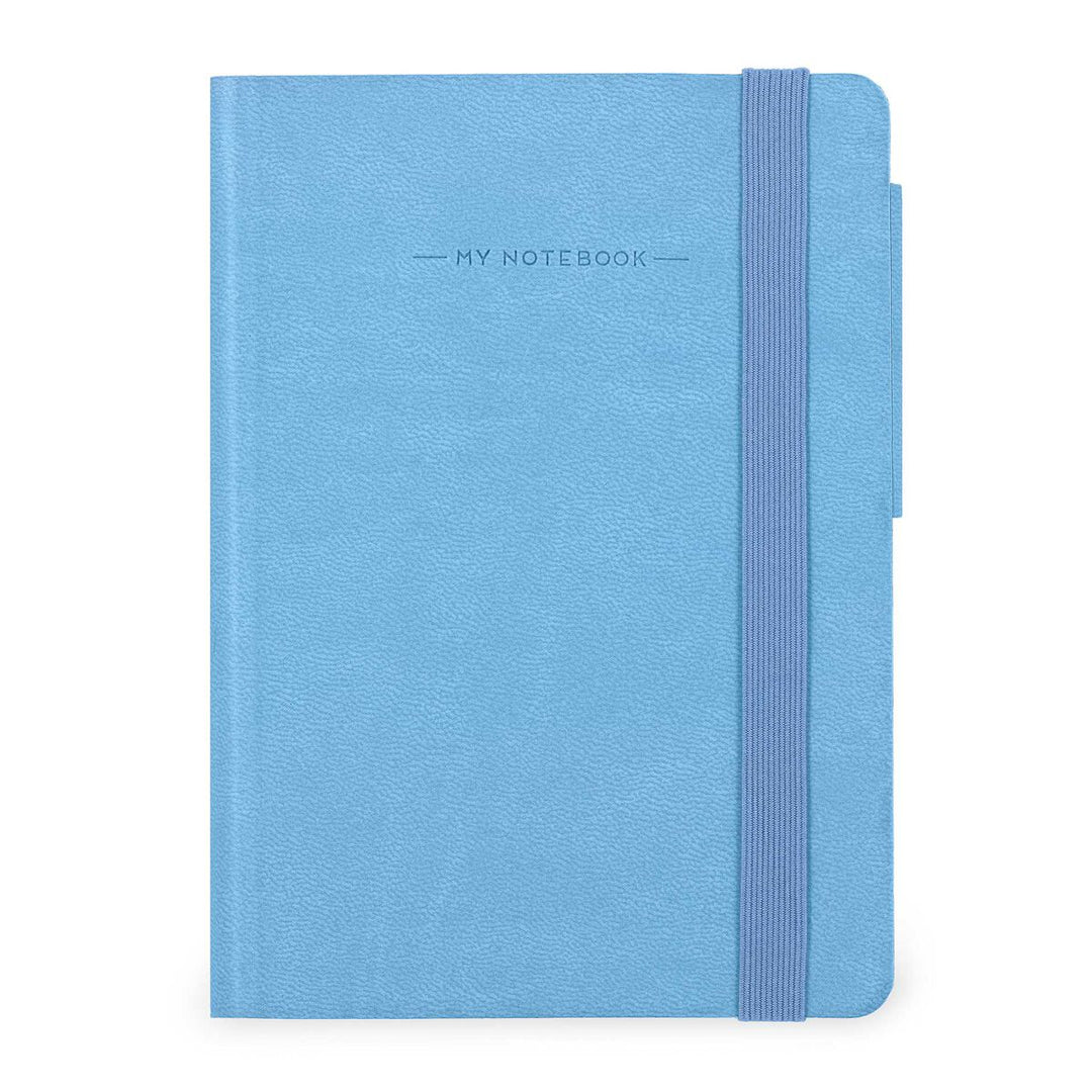 Cuaderno de Hojas Blancas con Tapa Blanda Monocolor - Retro Blue - My Notebook