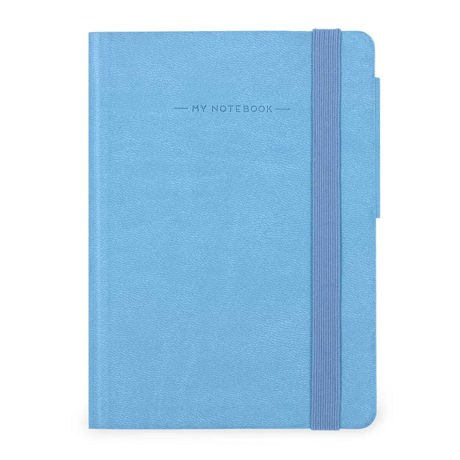Cuaderno de Hojas Blancas con Tapa Blanda Monocolor - Retro Blue - My Notebook