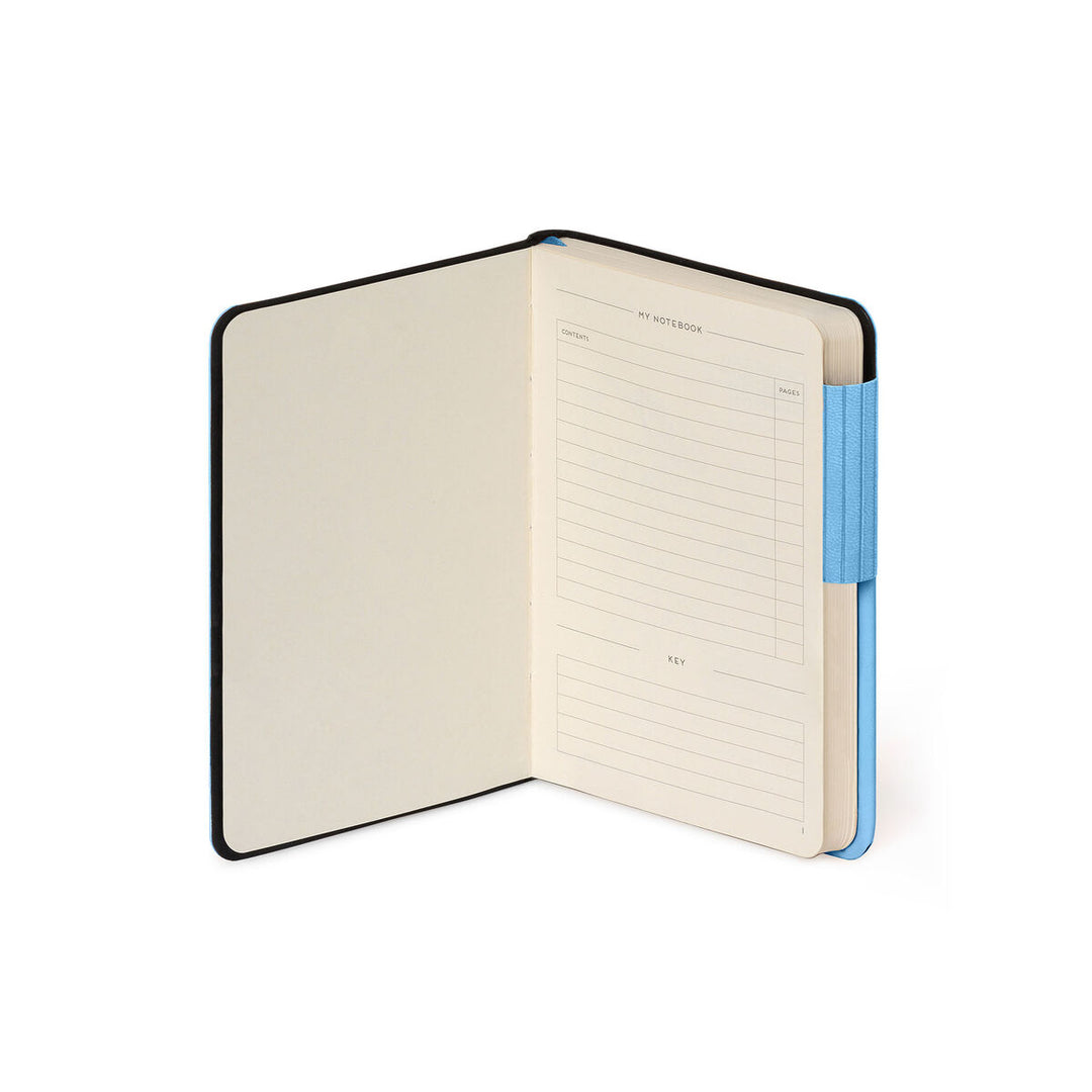 Cuaderno de Hojas Blancas con Tapa Blanda Monocolor - Retro Blue - My Notebook