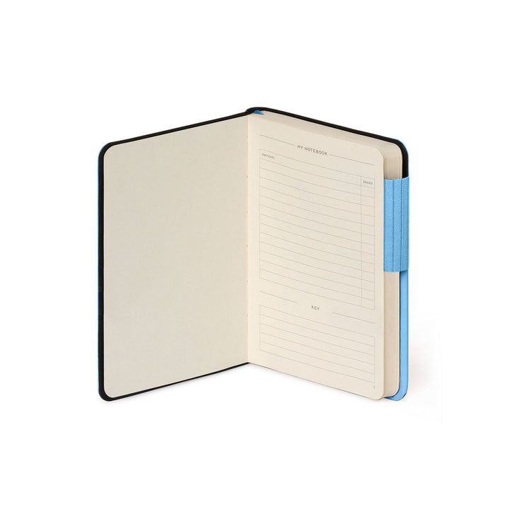 Cuaderno de Hojas Blancas con Tapa Blanda Monocolor - Retro Blue - My Notebook