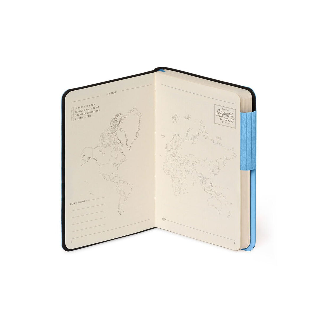 Cuaderno de Hojas Blancas con Tapa Blanda Monocolor - Retro Blue - My Notebook