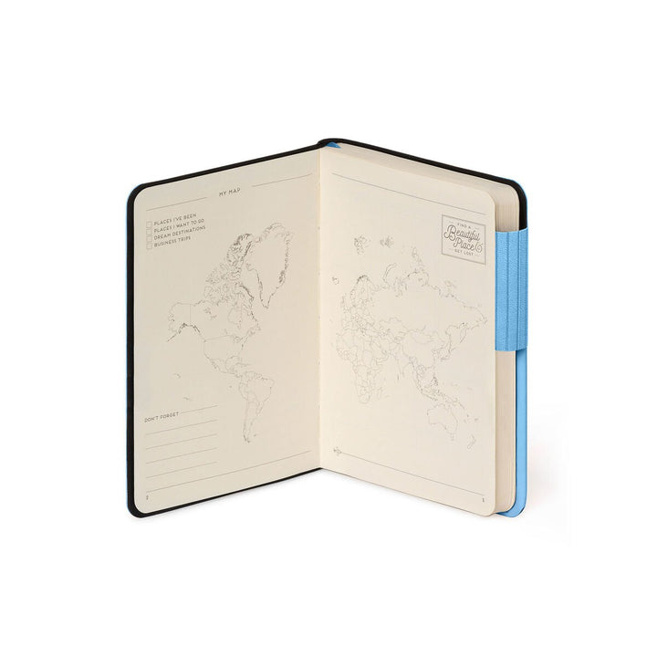 Cuaderno de Hojas Blancas con Tapa Blanda Monocolor - Retro Blue - My Notebook