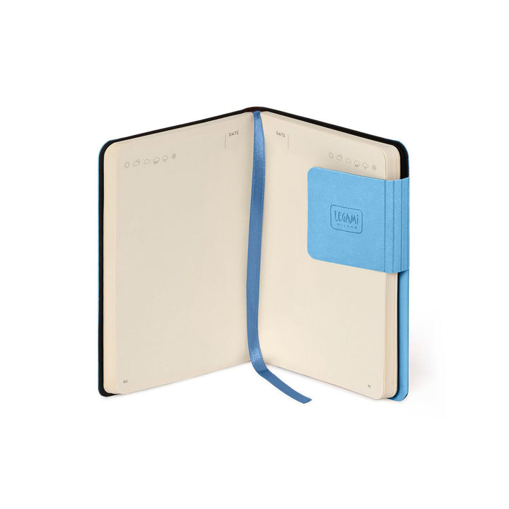 Cuaderno de Hojas Blancas con Tapa Blanda Monocolor - Retro Blue - My Notebook
